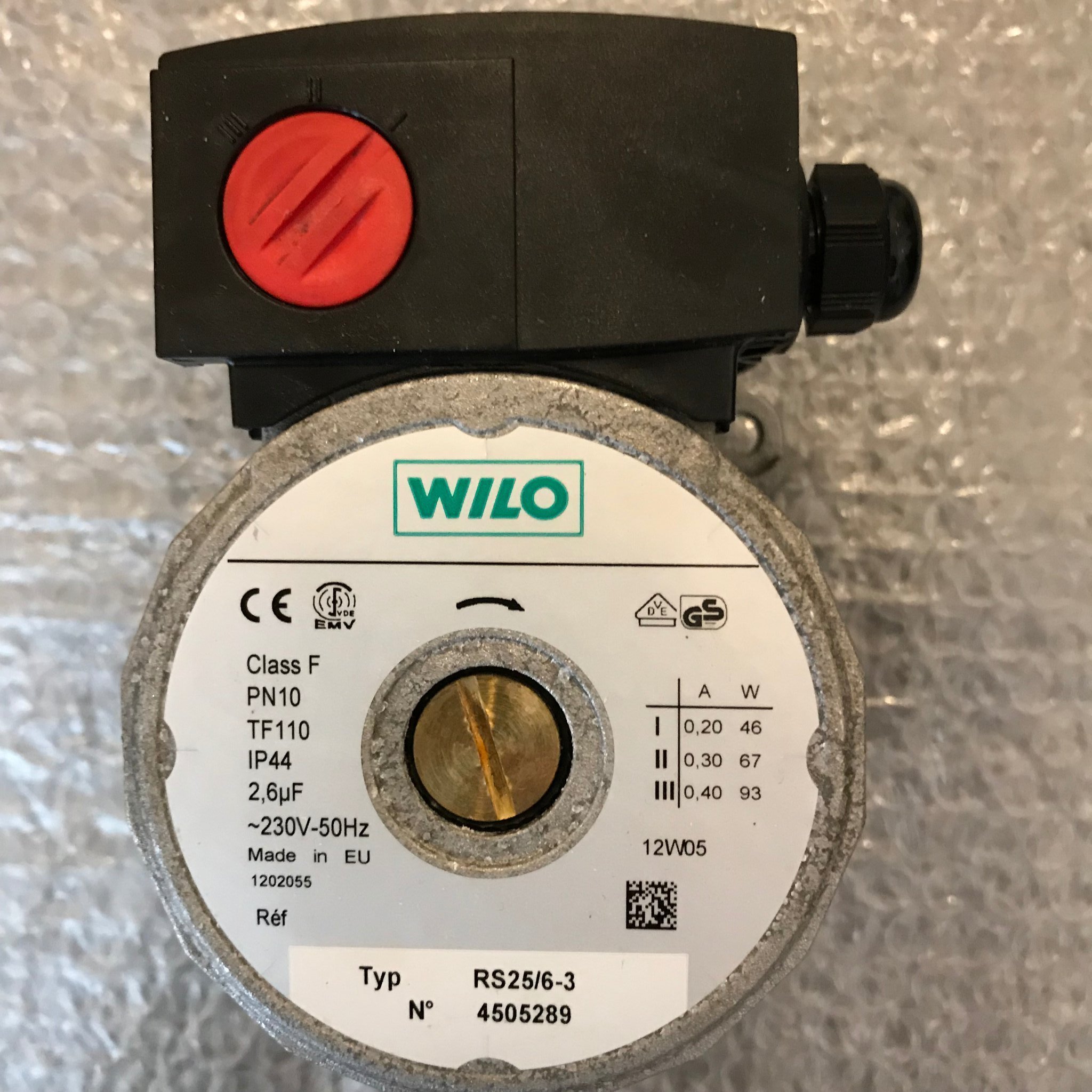 WILO RS25/6-3 Cirkulationspump Drivdel 25-60/130 (374643691) ? Kop pa ...