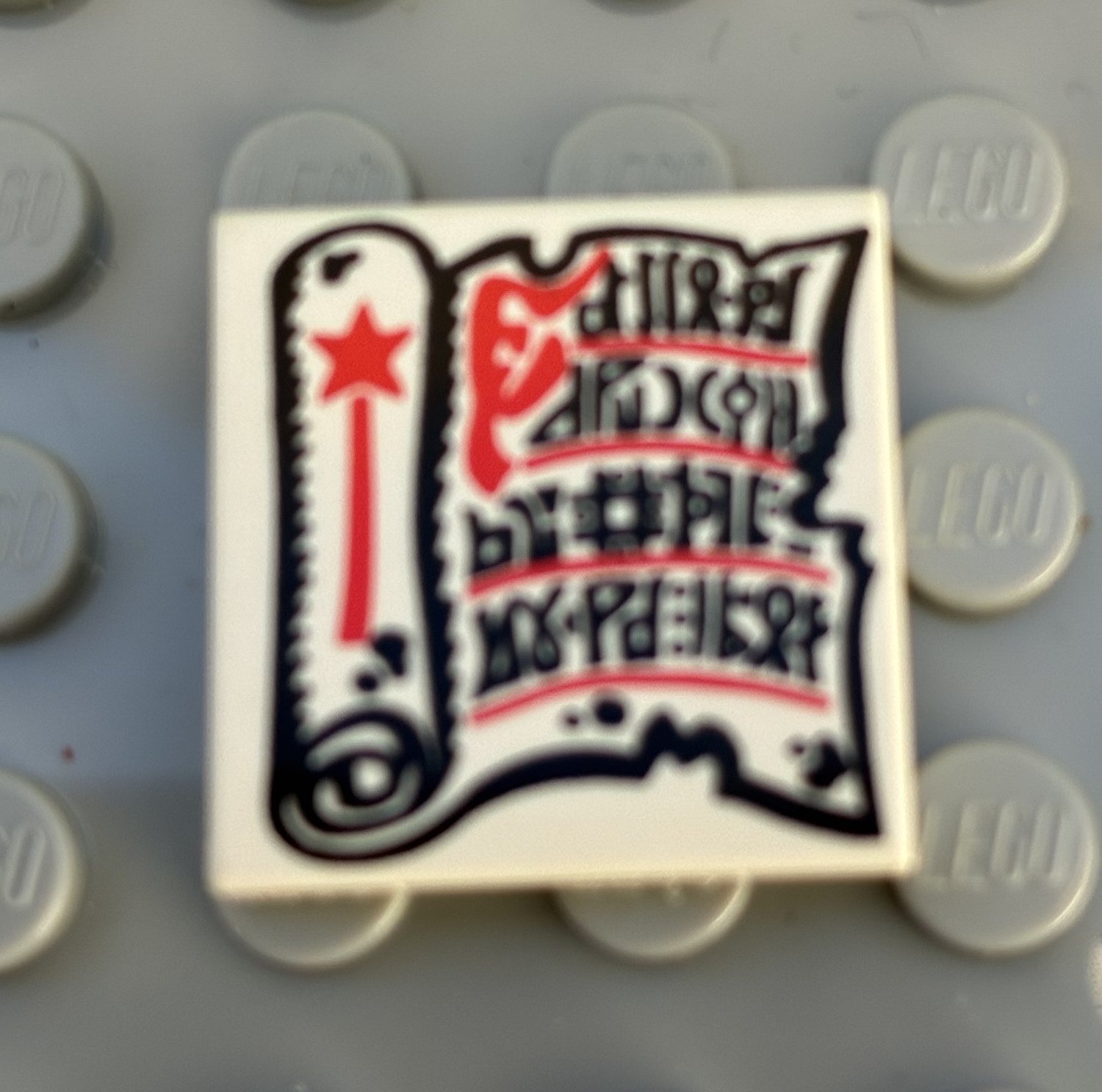 LEGO Tile Platta Vit 2 X 2 Runes Magic Castle | Köp på Tradera (689091683)