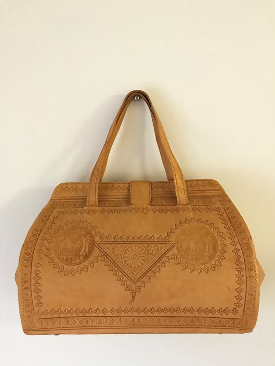 Vintage väska handväska skinn klädd boho retro retro retro cognac 60-tal 70-tal afrikansk 98b81b Vintage väska handväska skinn klädd boho retro retro retro cognac 60-tal 70-tal afrikansk 98b81b
