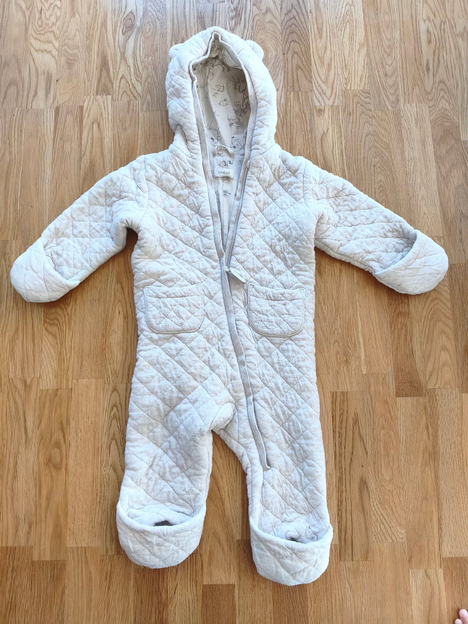 Newborn white overall in size 68