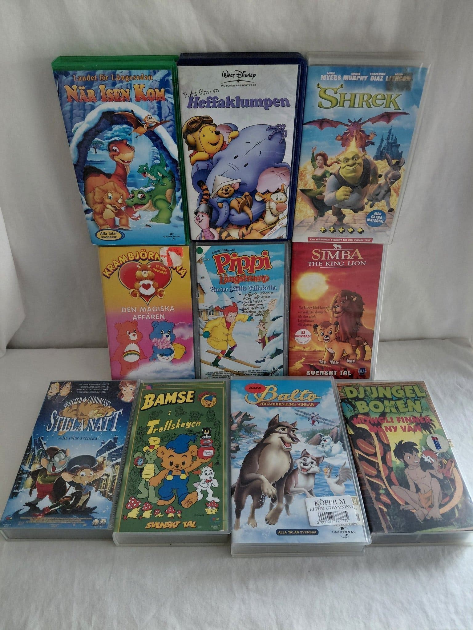 Vhs Package VHS Paket - Barnfilmer - 10 st. | Köp på Tradera (713485073)