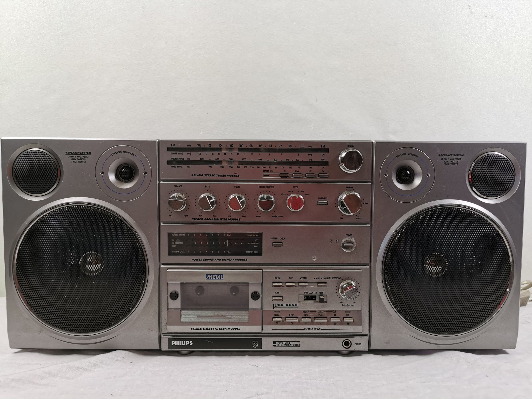 PHILIPS D8614 Stereo Sound Machine Vintage Boom.. (406491827) ᐈ Köp på