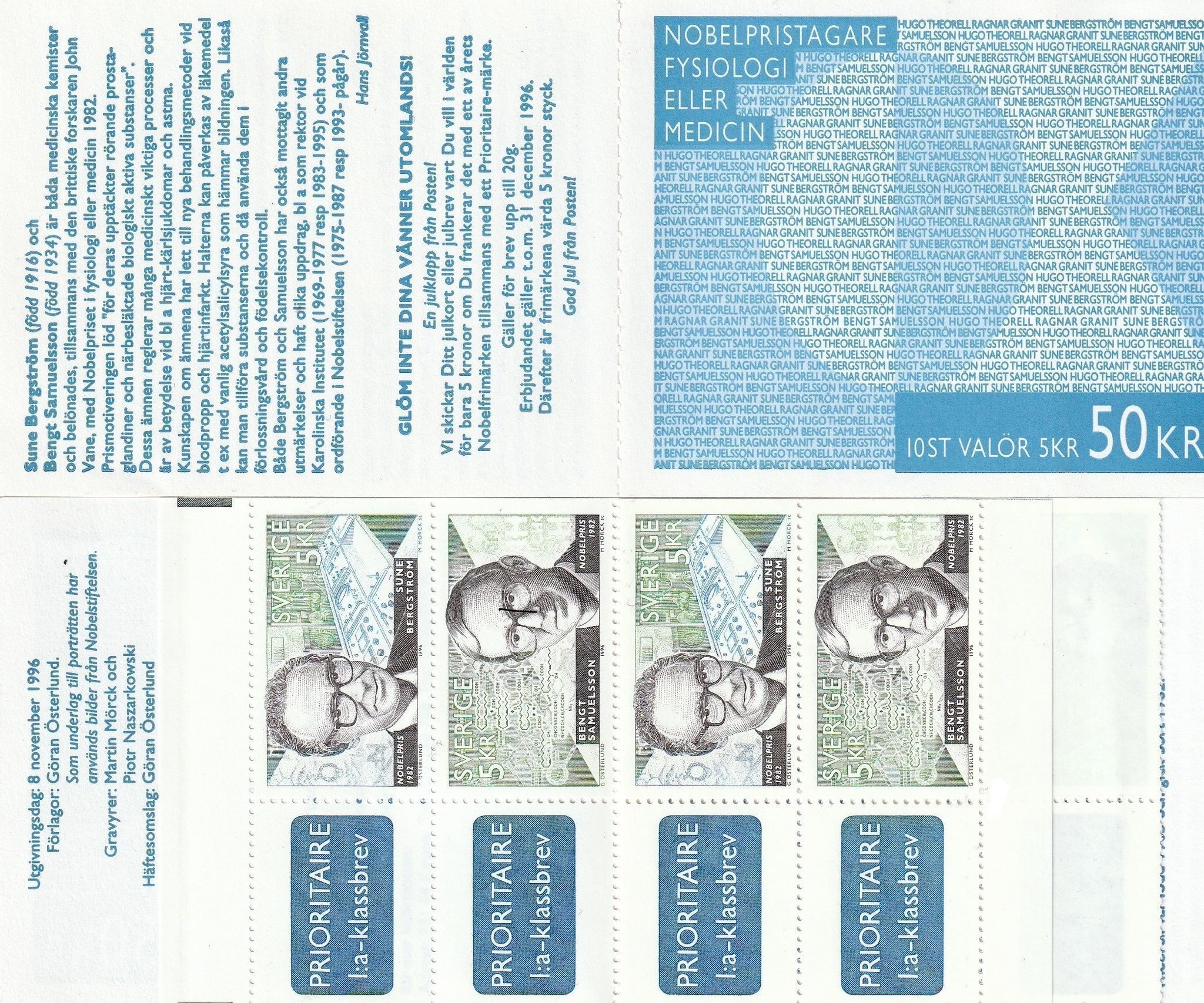 H 477 NOBELPRISTAGARE FYSIOLOGI ELLER MEDICIN SE BILD