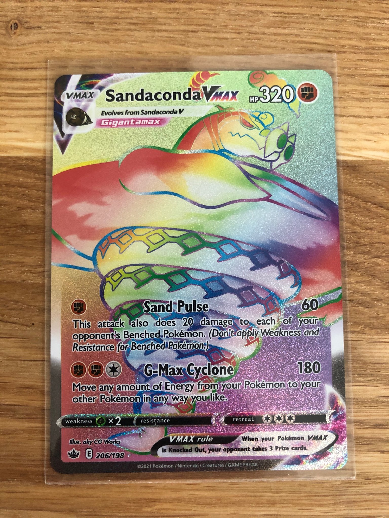 Sandaconda Vmax Rainbow Rare chilling reign (477338835) Köp på Tradera