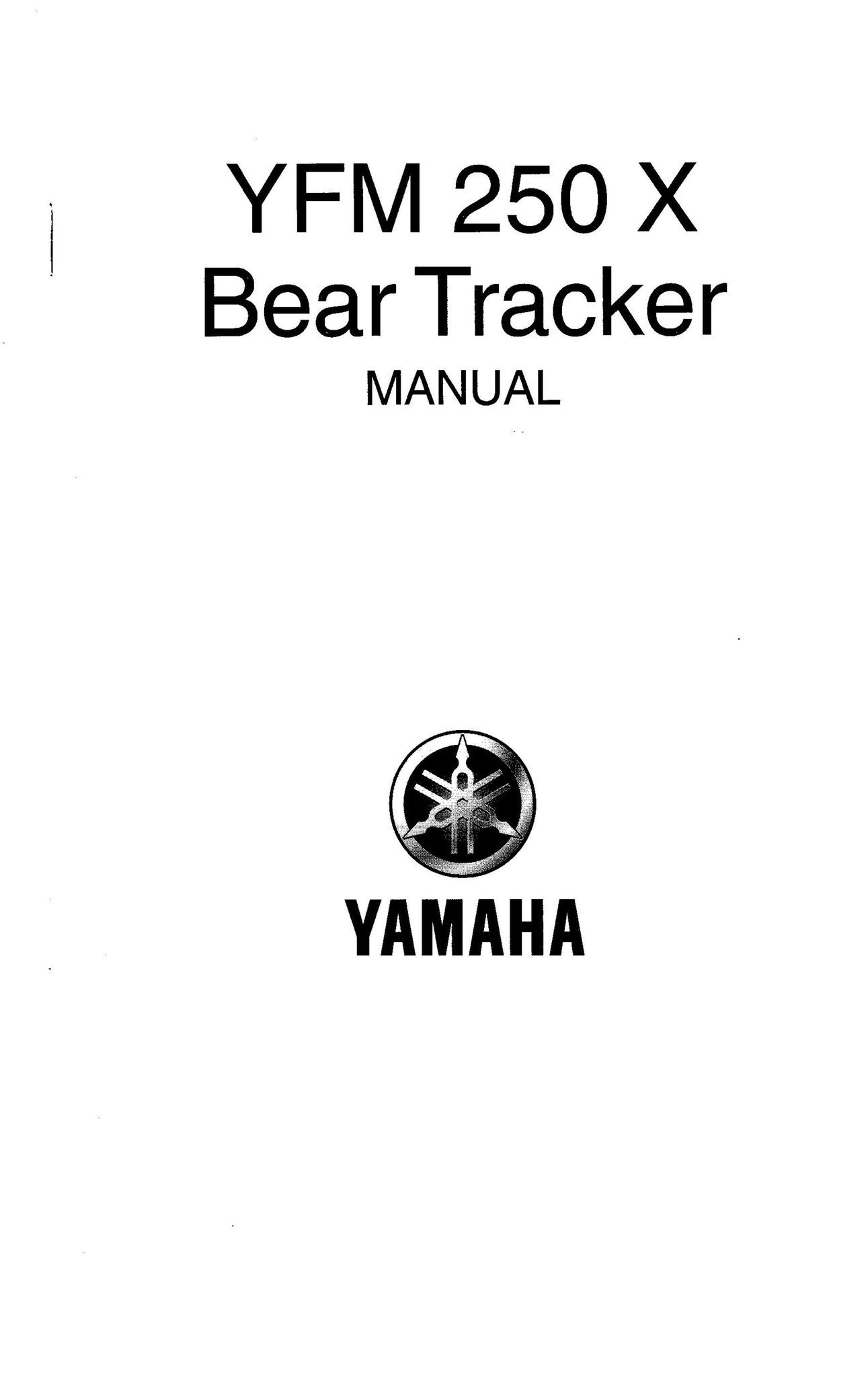 Manual Yamaha YFM 250 X Bear Tracker (405632454) ᐈ Köp på Tradera
