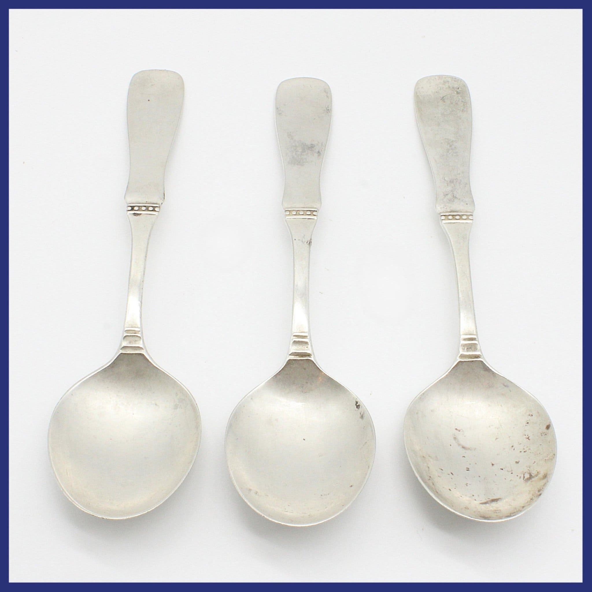 Skedar, 830 silver, 3 stycken (vikt 97,8g)