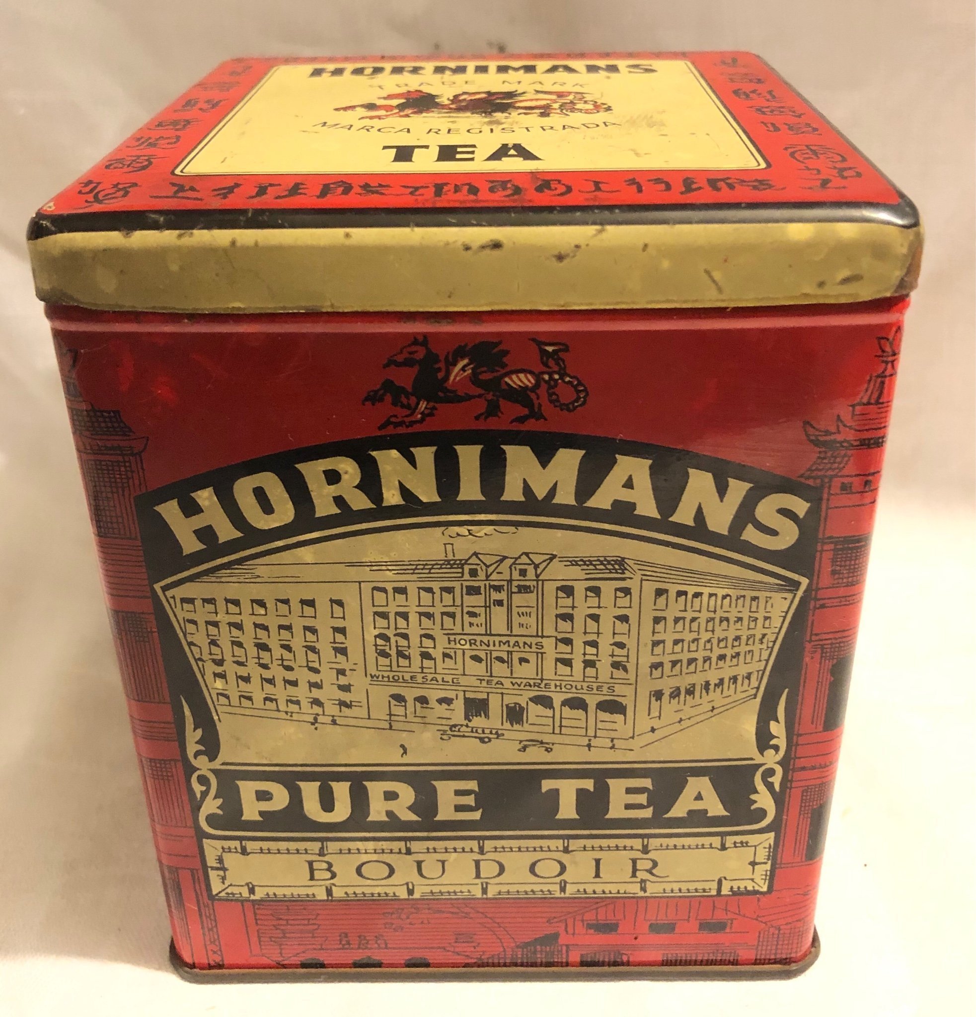 Gammal burk / HORNIMANS PURE TEA (408185938) ᐈ Köp på Tradera