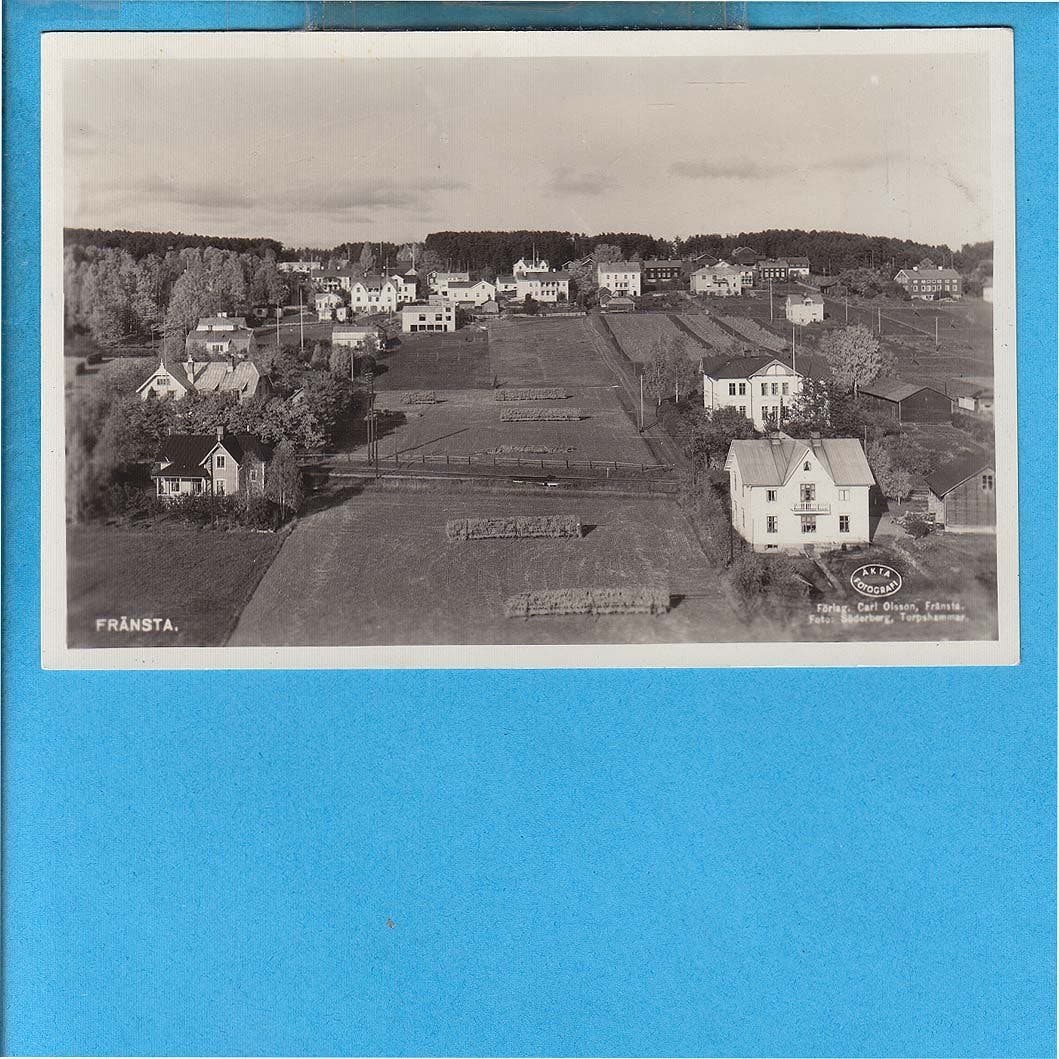 FRÄNSTA. Översiktsbild ca 1930-.. | Köp från novastamps på Tradera ...