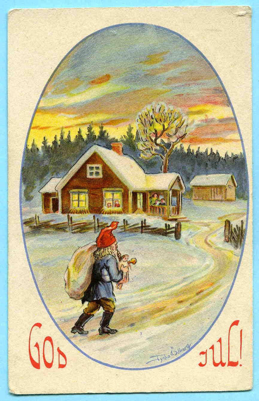 Tycho Ödberg God Jul Tomten kommer med julk.. Köp på Tradera