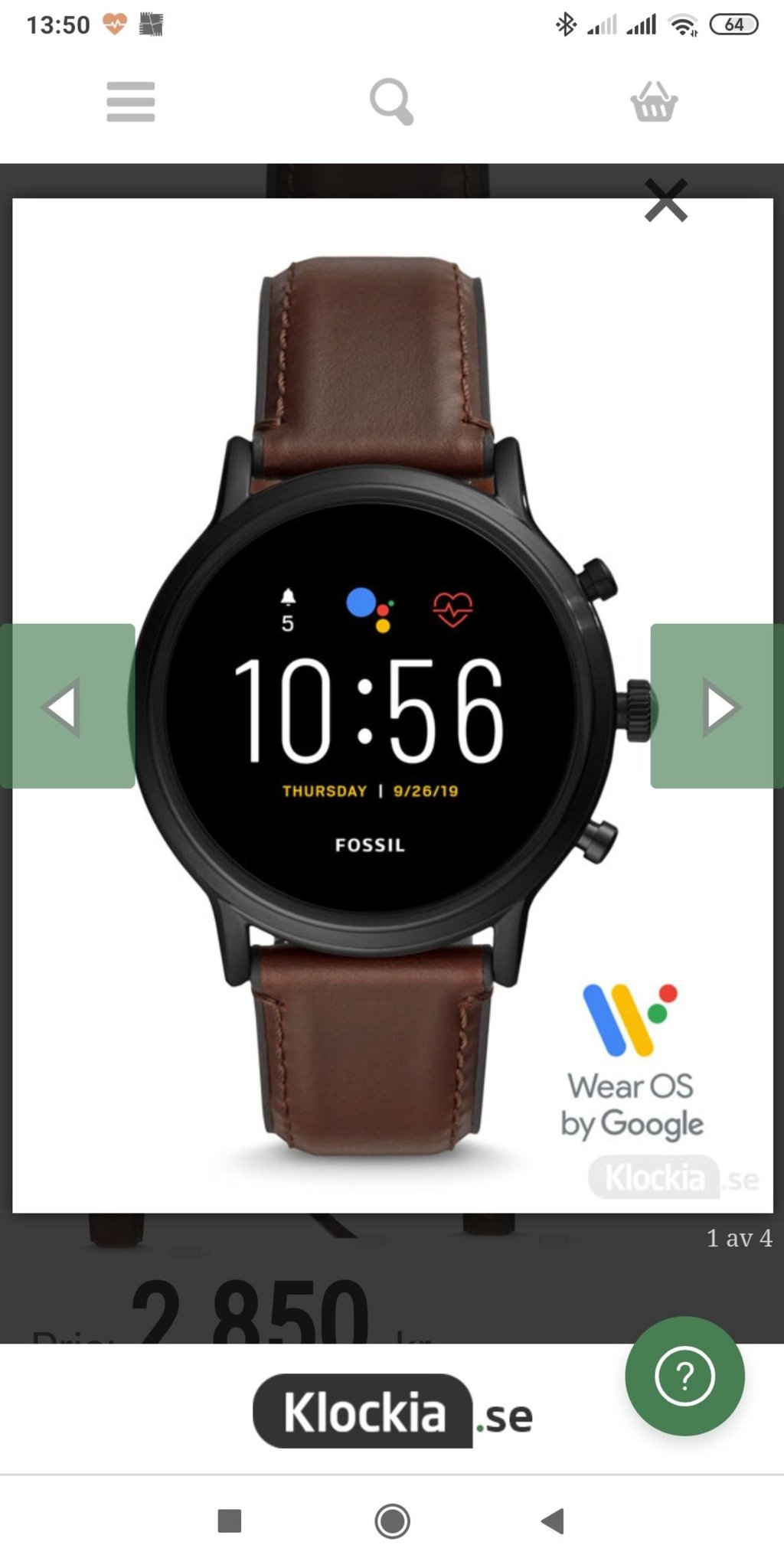 fossil smartwatch gen 5 carlyle