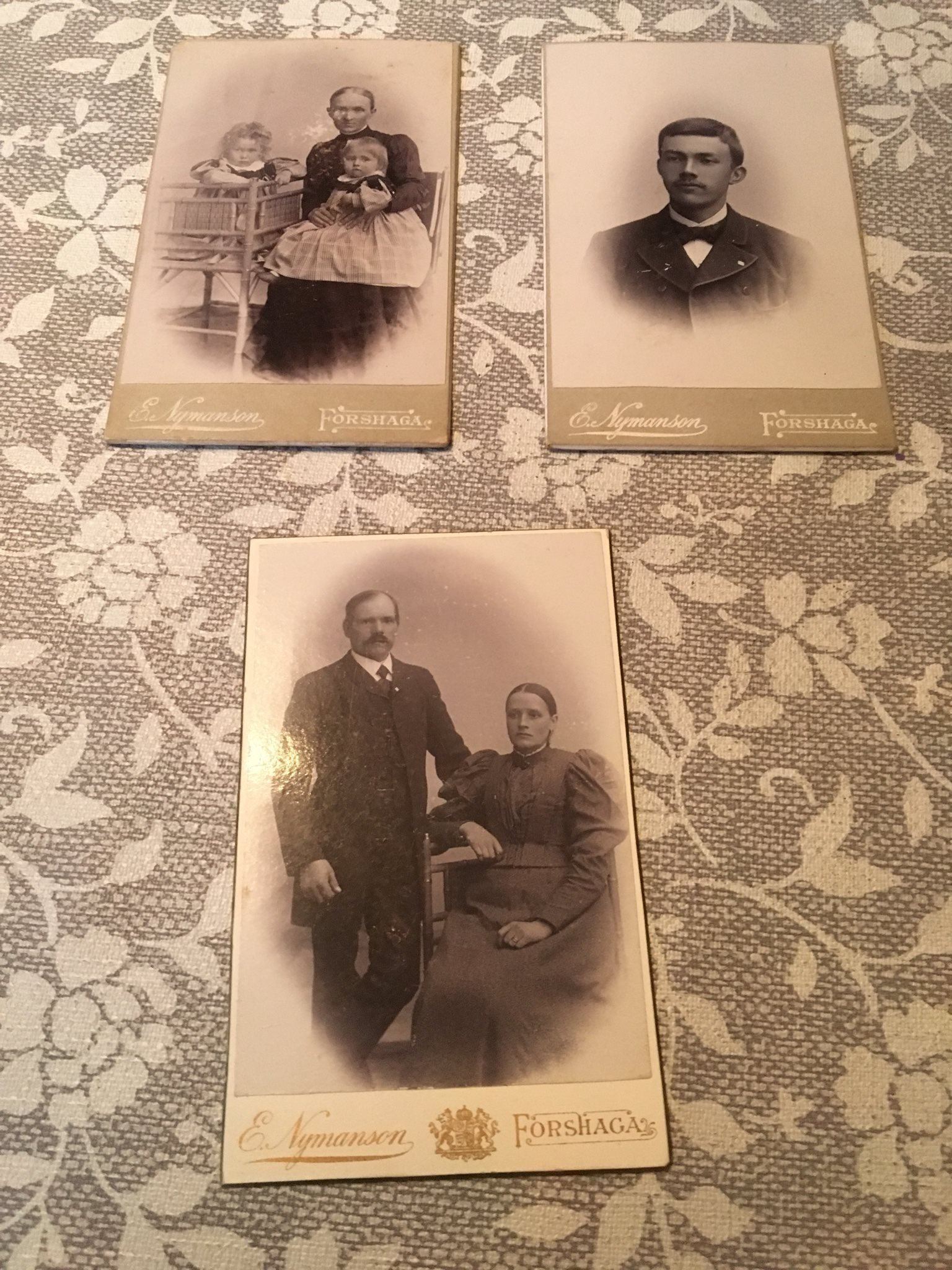 3 kabinettskort. (349713796) ᐈ Köp på Tradera