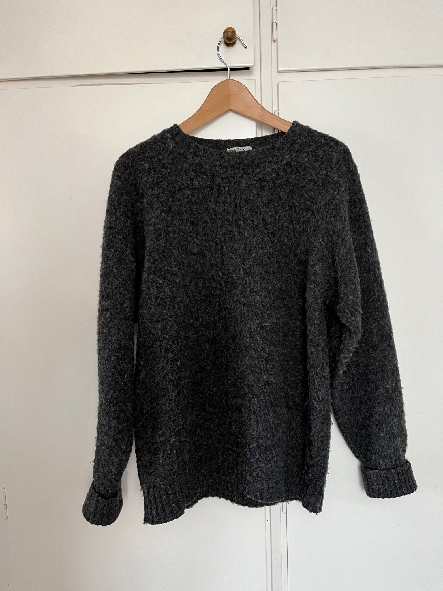 J Press Shaggy dog sweater M shetland wool Köp på Tradera (562067480)