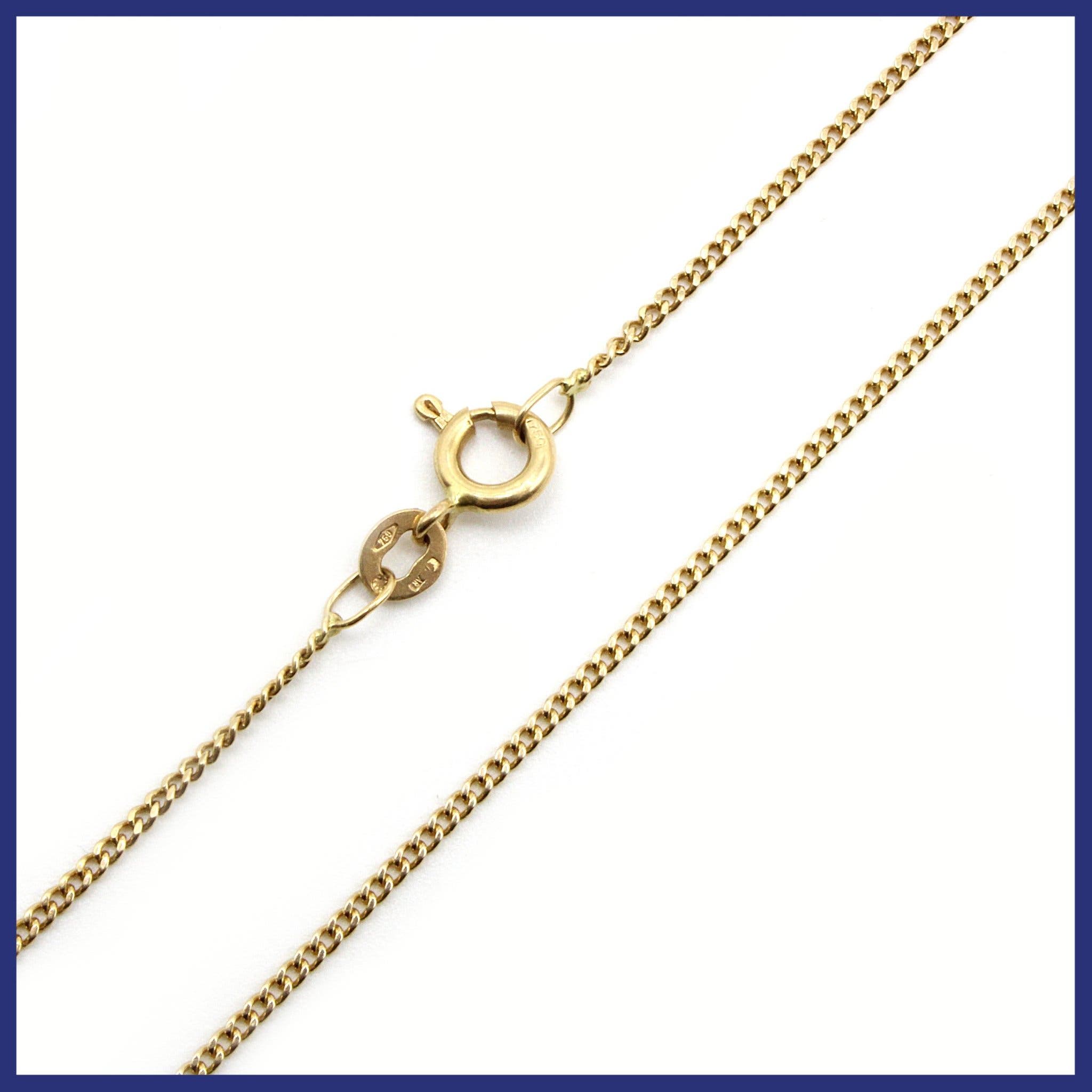 Halsband, 18K guld, pansarlänk (vikt 3,73g, längd 53,7cm)