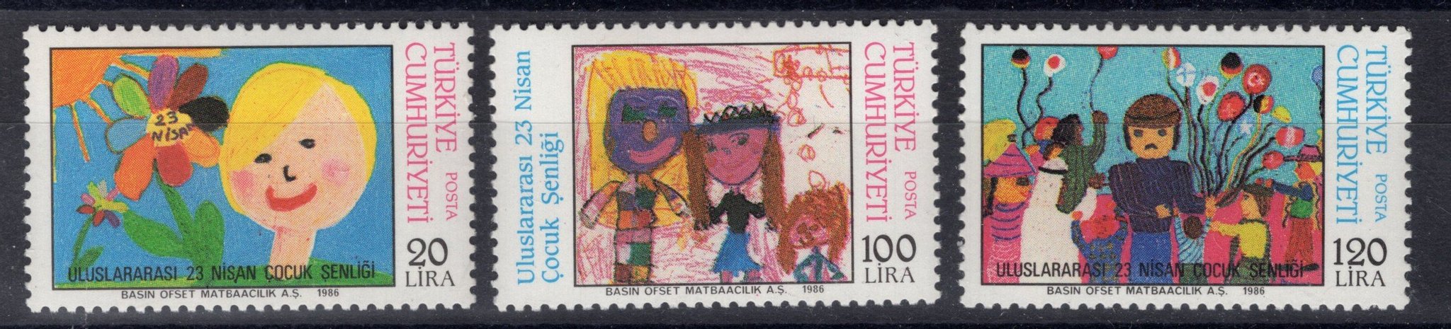 Turkiet 1986 Barnfestival MNH**