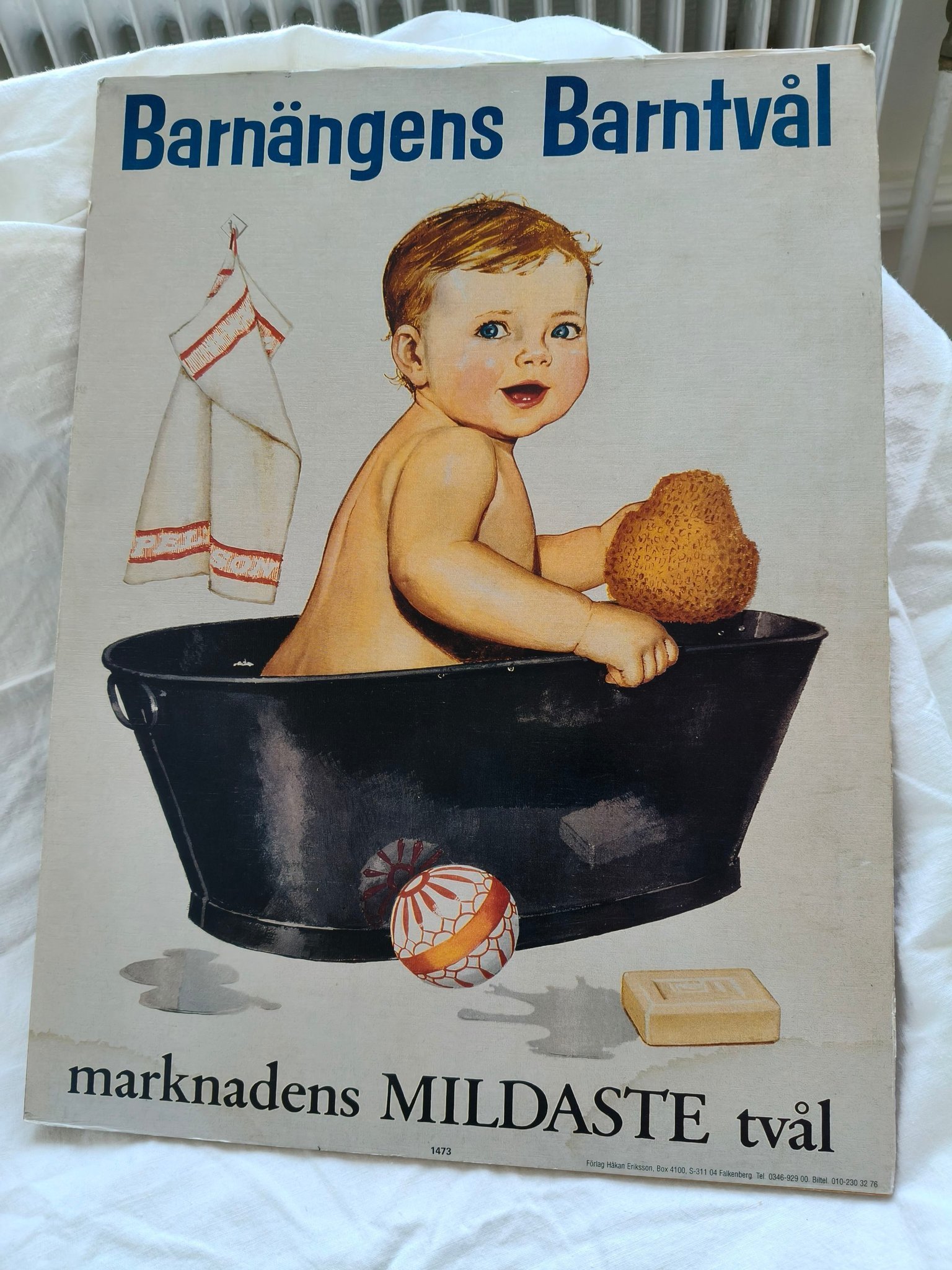 Barnängens Barntvål Affisch 30x 40