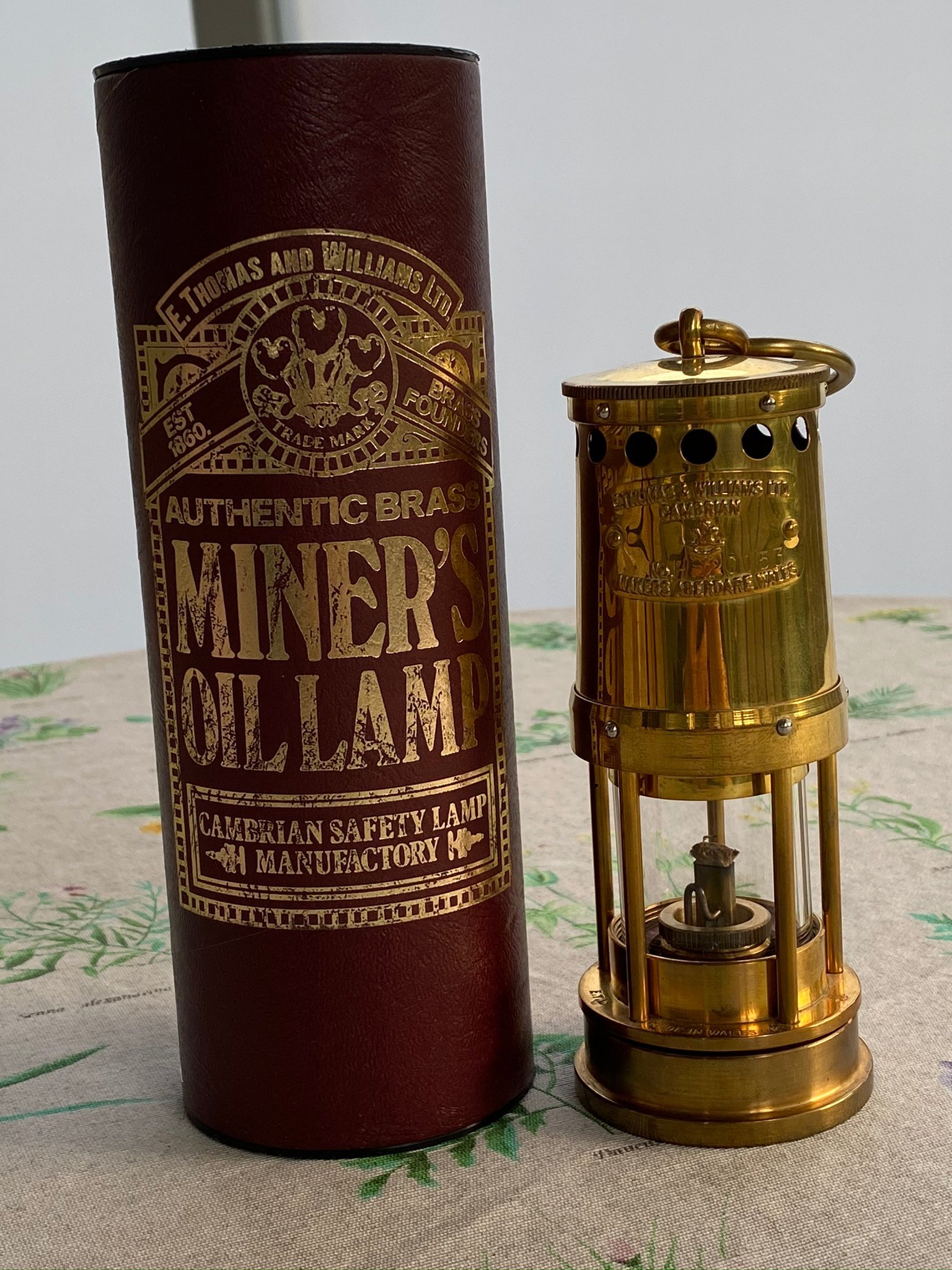 Gruvlampa/miners oil lampThomas & Williams Wel.. (418607868) ᐈ Köp på