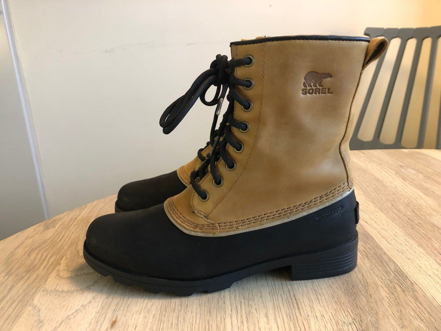 Sorel Emelie 1964 gefütterte Lederstiefel Größe 39