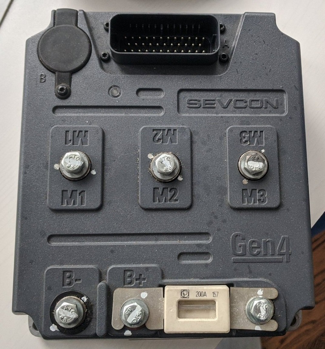 Fin, kraftig Sevcon Gen4 AC elmotor/motor contr.. Köp på Tradera