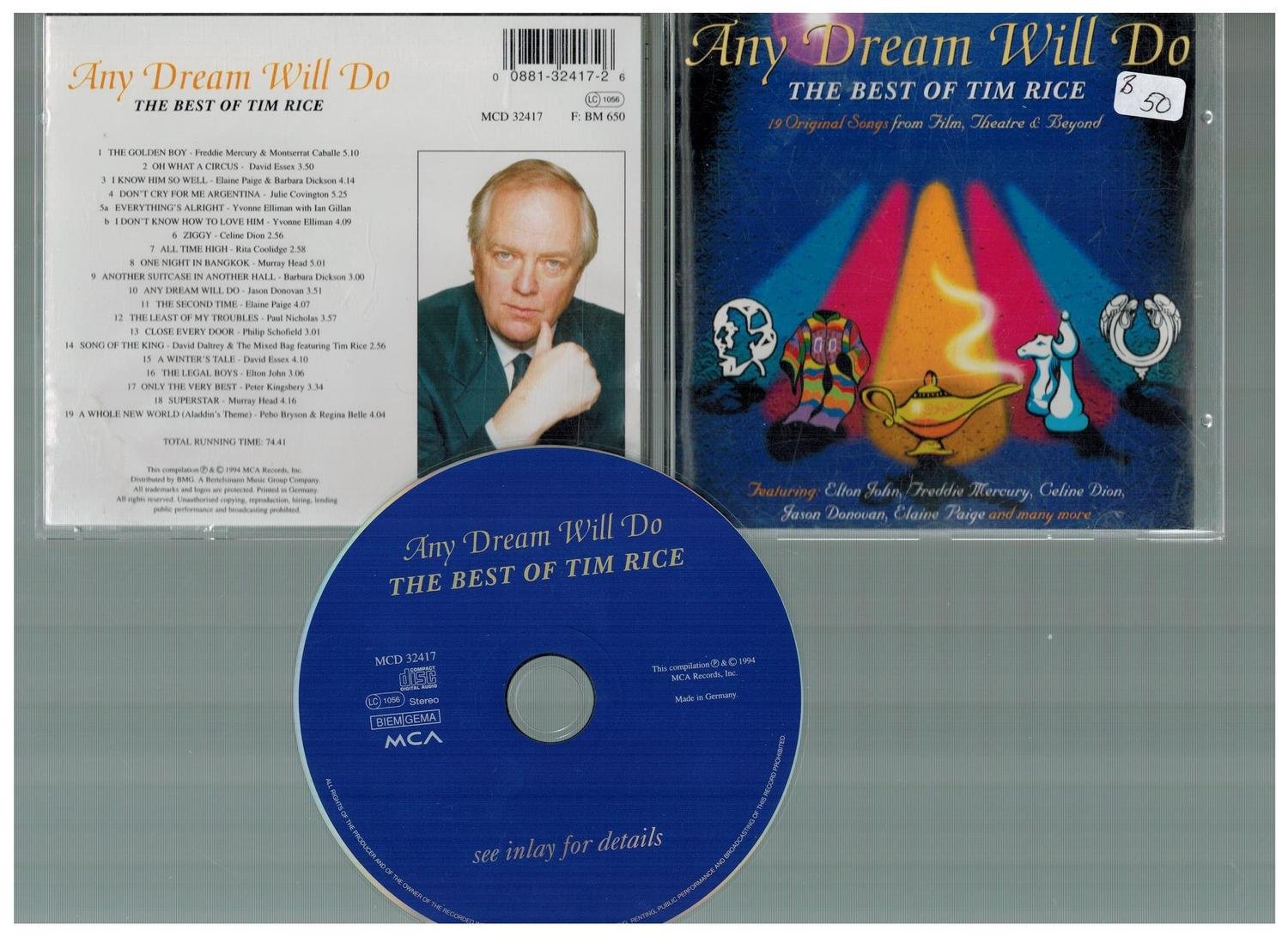 Any Dream Will Do Best of Tim Rice (CD) Ty 19.. Köp på Tradera (449294876) Any Dream Will Do Best of Tim Rice (CD) Ty 19.. Köp på Tradera (449294876)