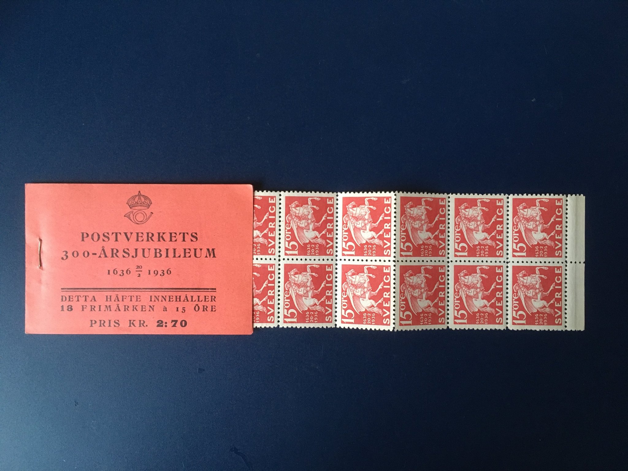Svenska postfriska handgjorda häften Köp på Tradera (570936259)