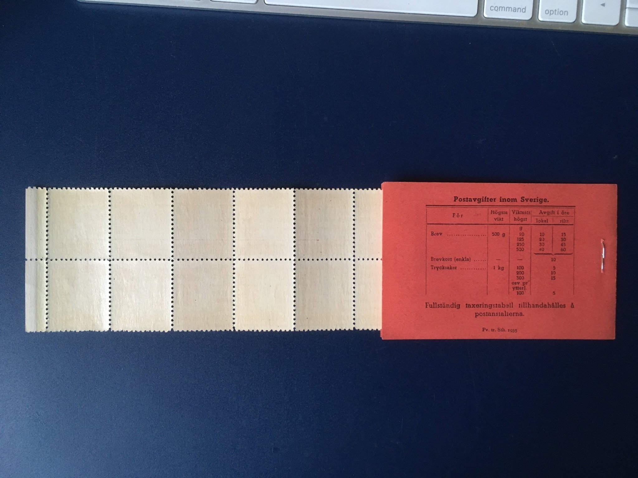 Svenska postfriska handgjorda häften Köp på Tradera (570936259)