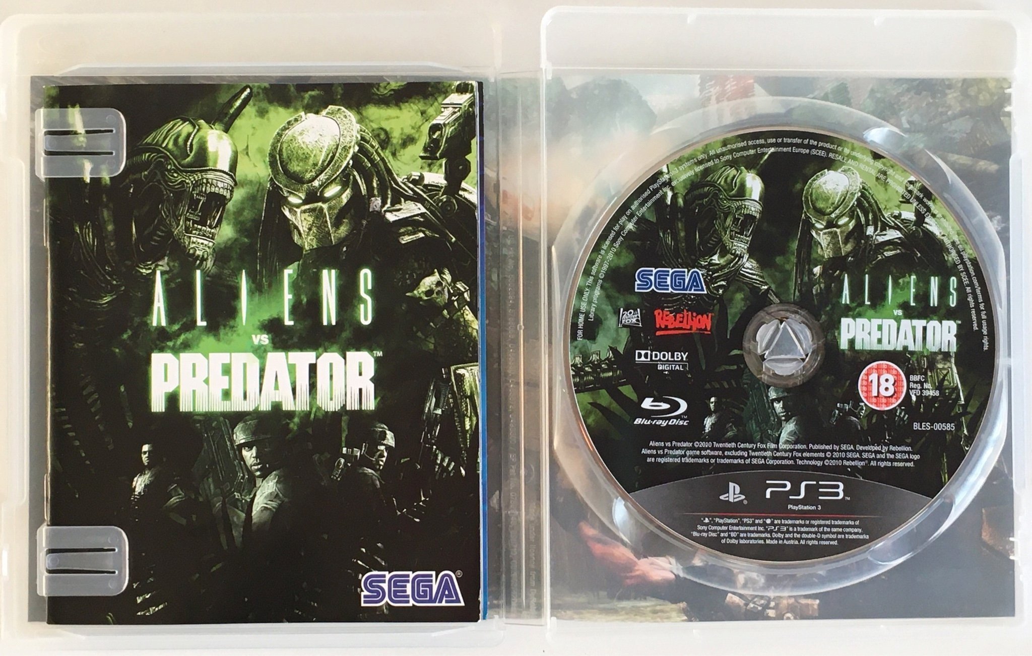 PS3 Aliens vs Predator Playstation 3 SEGA (405988116) ᐈ Köp på Tradera
