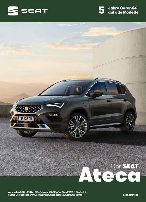2022 MY Seat Ateca 11 / 2021 broschyr catalogue.. Köp på Tradera