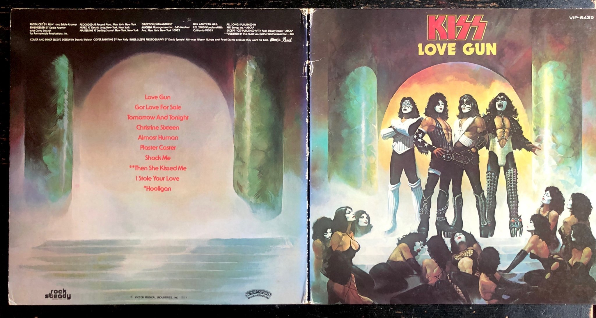 KISS LOVE GUN 1977 Japan gatefold LP VINYL fi.. (421297399) ᐈ Köp på