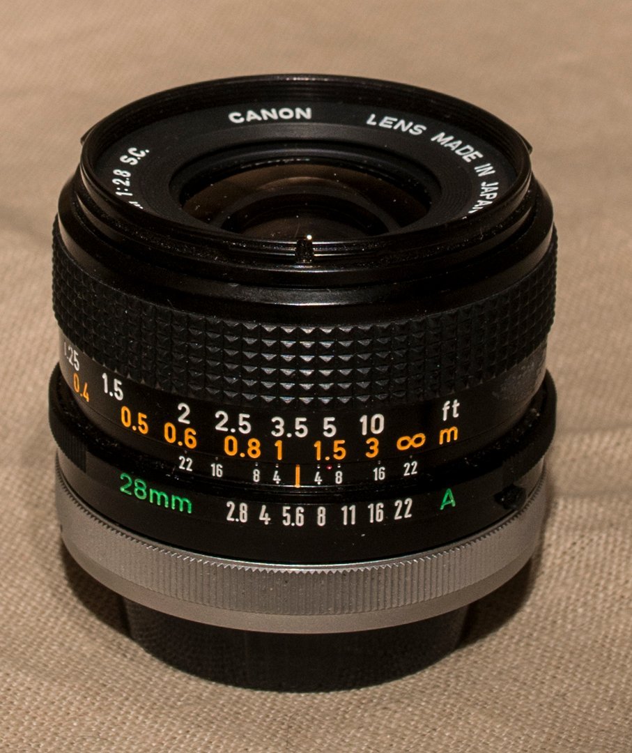 Canon FD 28mm F2 8 422775523 K p P Tradera
