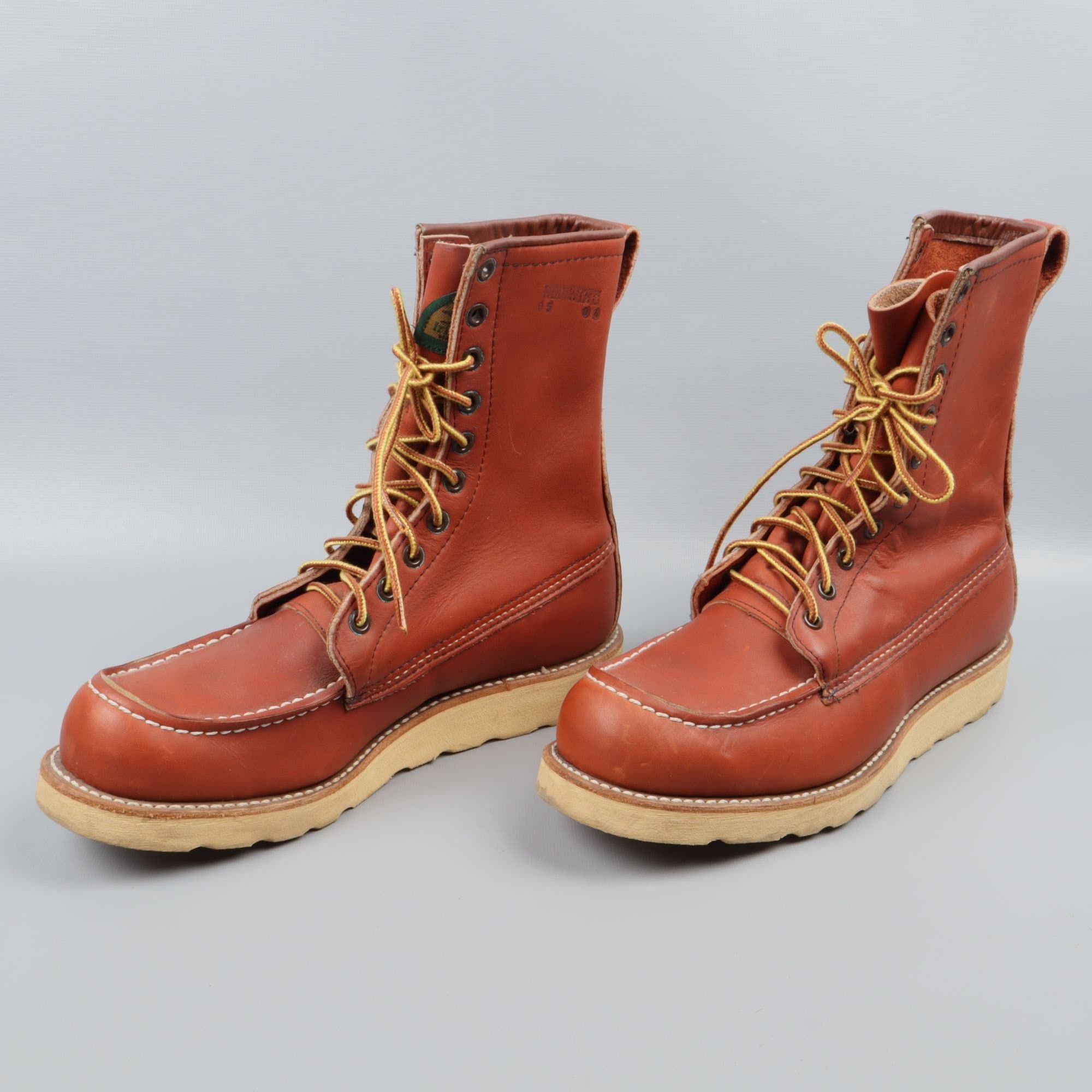 Red Wing 8 inch moc toe boots size 40