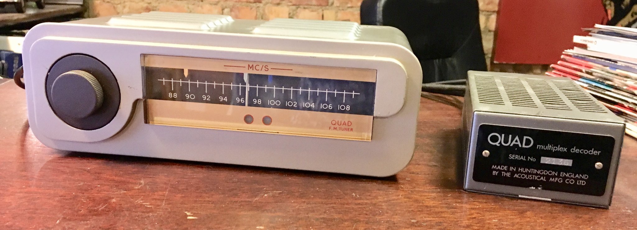 Quad FM radio + Multiplex Stereo D.. (422003261) ᐈ Radiohandlarn på Tradera