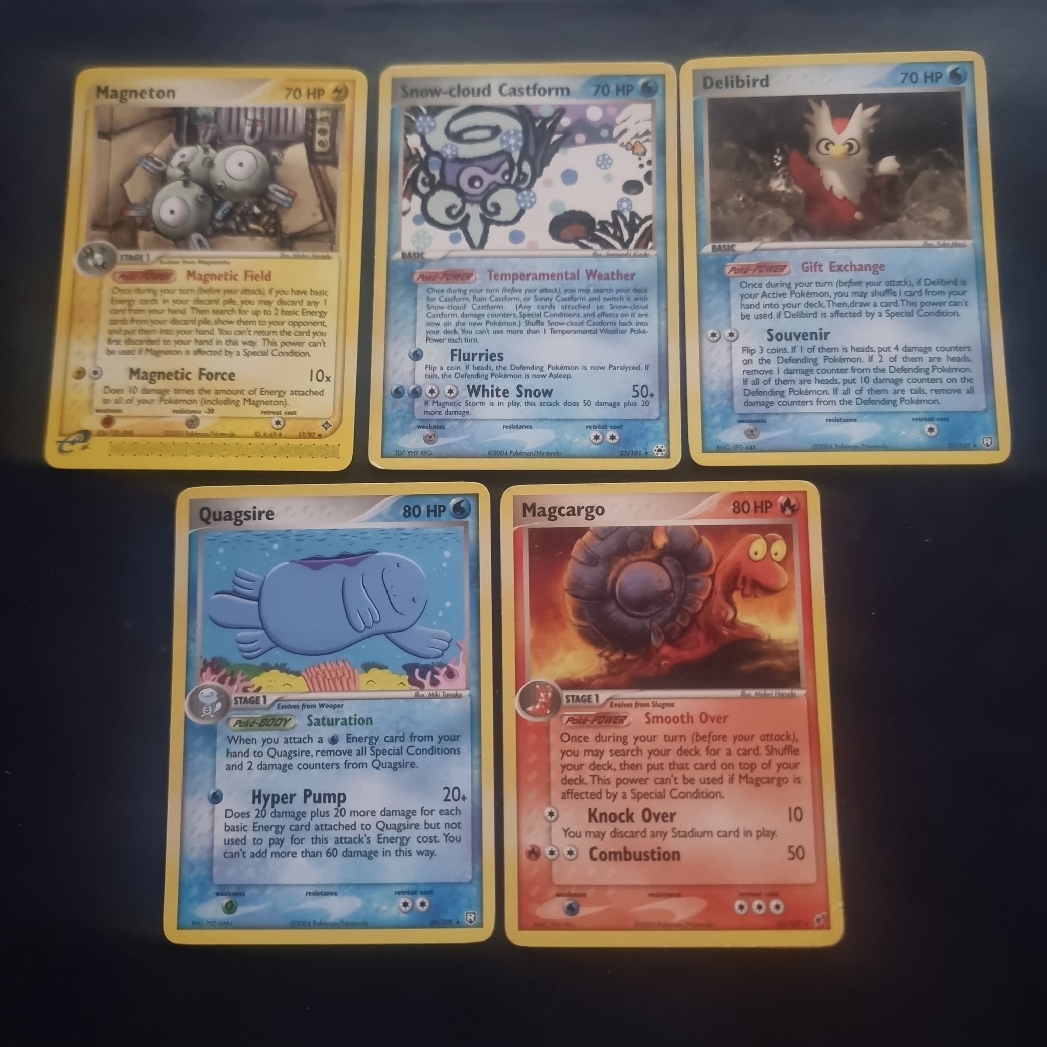 Pokémon 10st Non-Holo Rare Kort från 2003-2007
