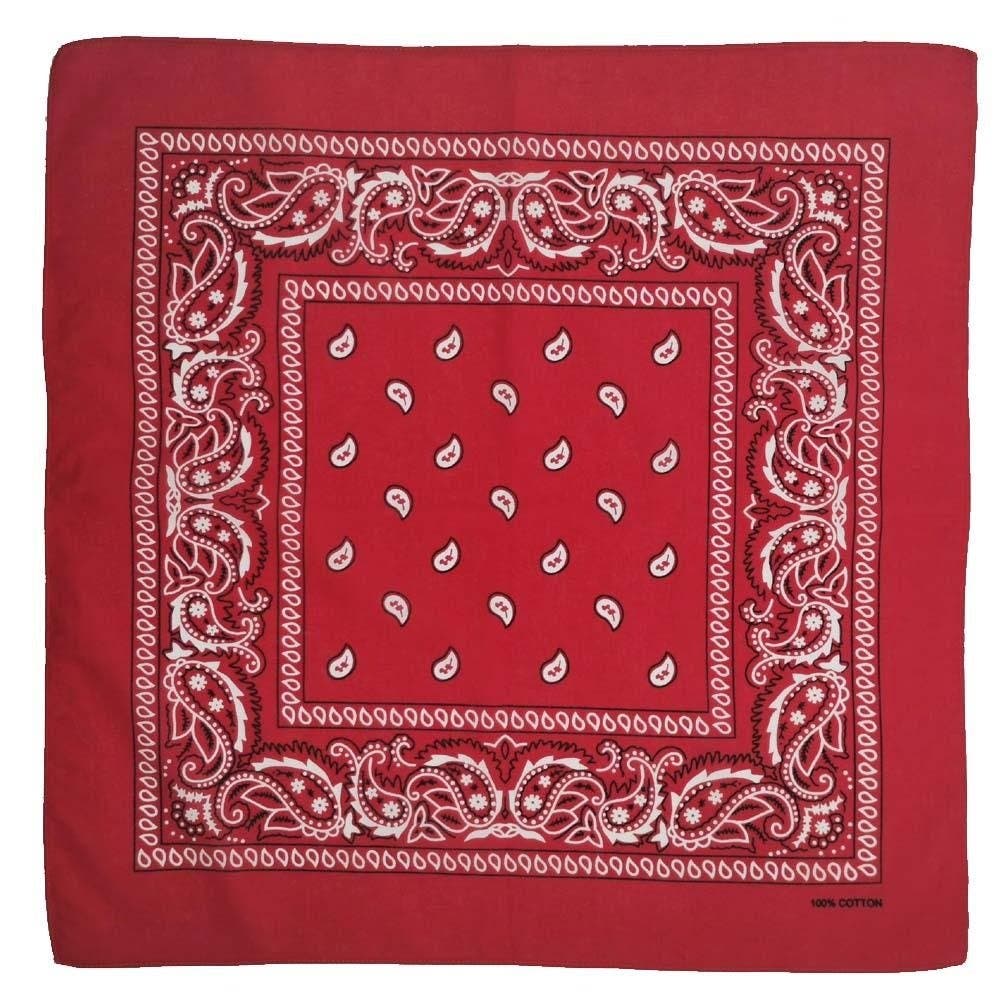 Se produkter som liknar Bandana Paisleymönster Röd på Tradera (694663551)