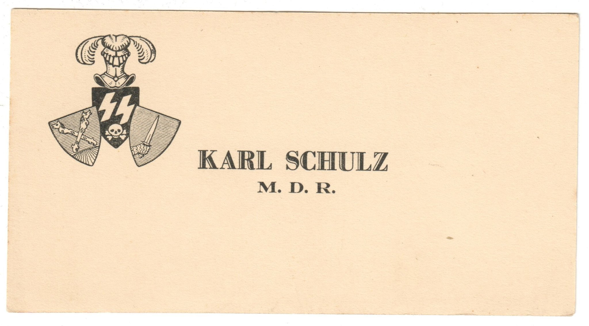 Se produkter som liknar Visitkort SS-Führer Karl Schulz på Tradera ...