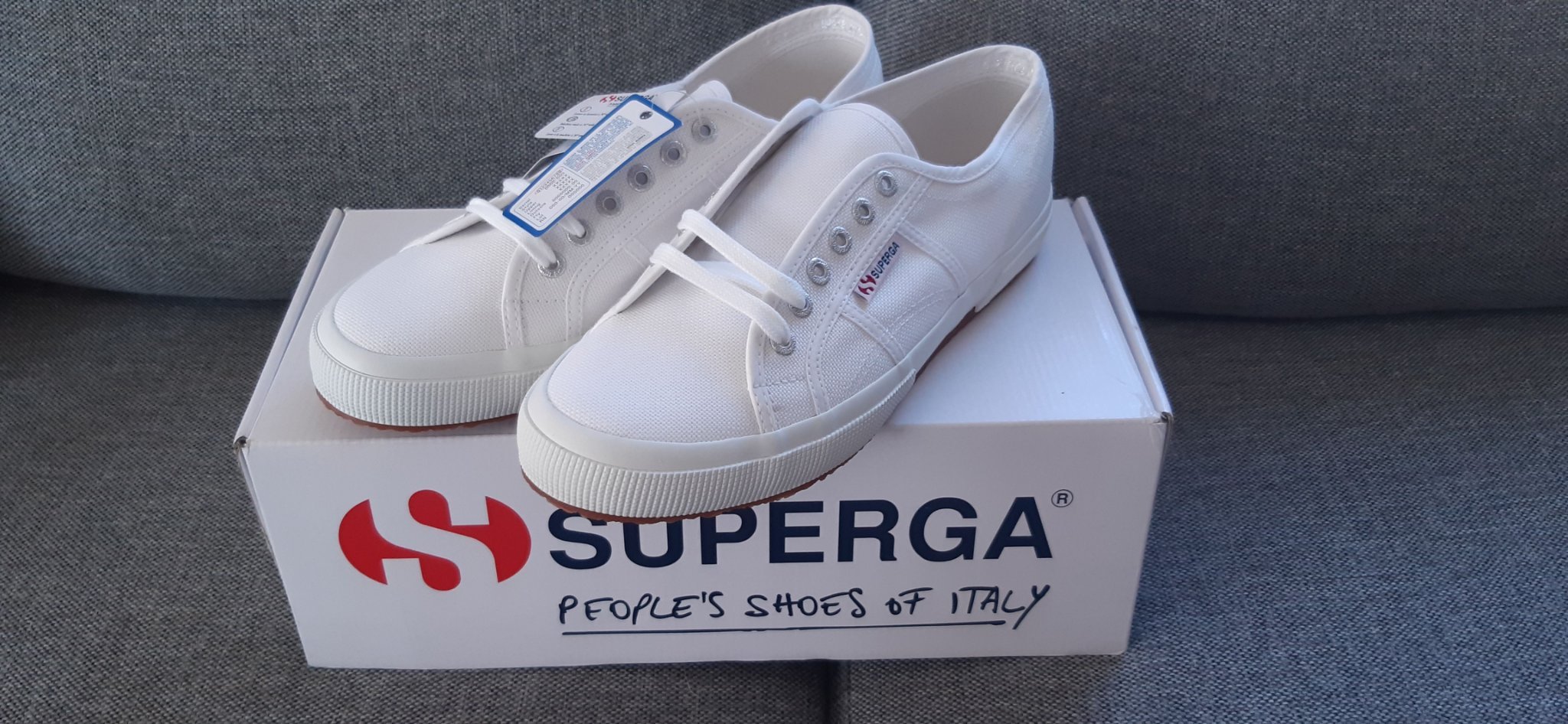 superga 2750 cotu classic plimsolls in white