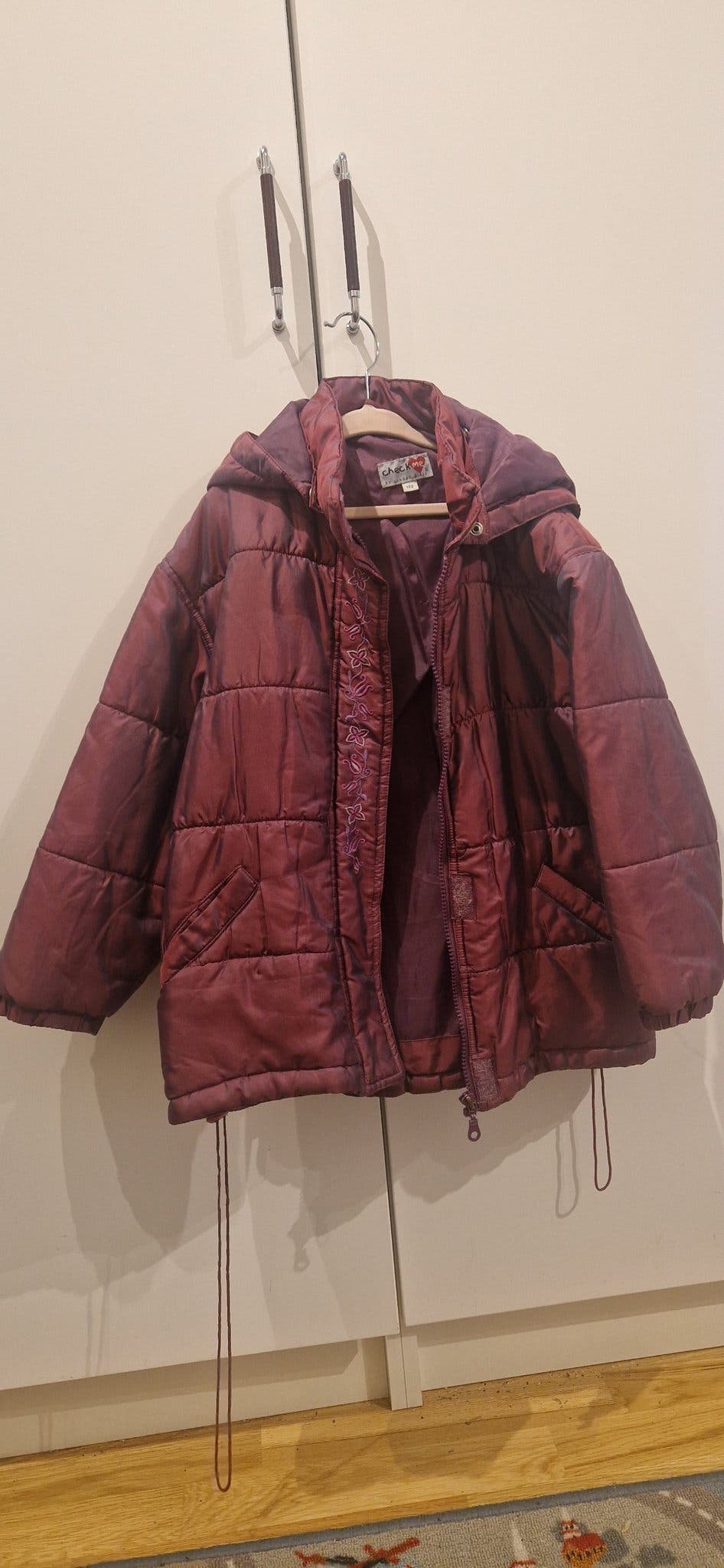 Lindex girls dark red jacket, size 122