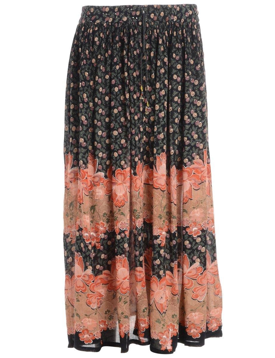 Vintage 1990s Floral Pattern Skirt - L (417517323) ᐈ ...