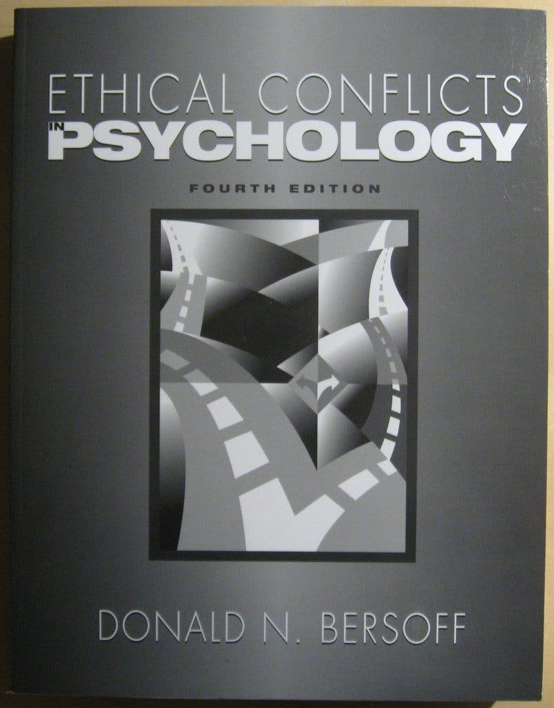 Ethical Conflicts in Psychology von Donald N. Bersoff