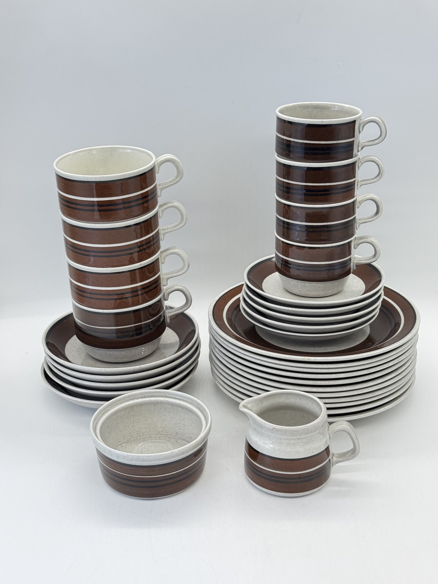 KAFFE / TE SEREVIS 21 DELAR RÖRSTRAND ISOLDE DESIGN JACKIE LYND RETRO VINTAGE