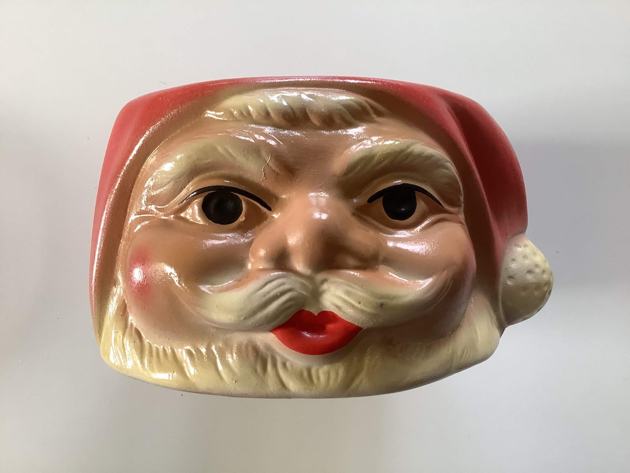 Antik Tomte Skål Jul Kruka Ytterfoder retro jul.. Köp på Tradera