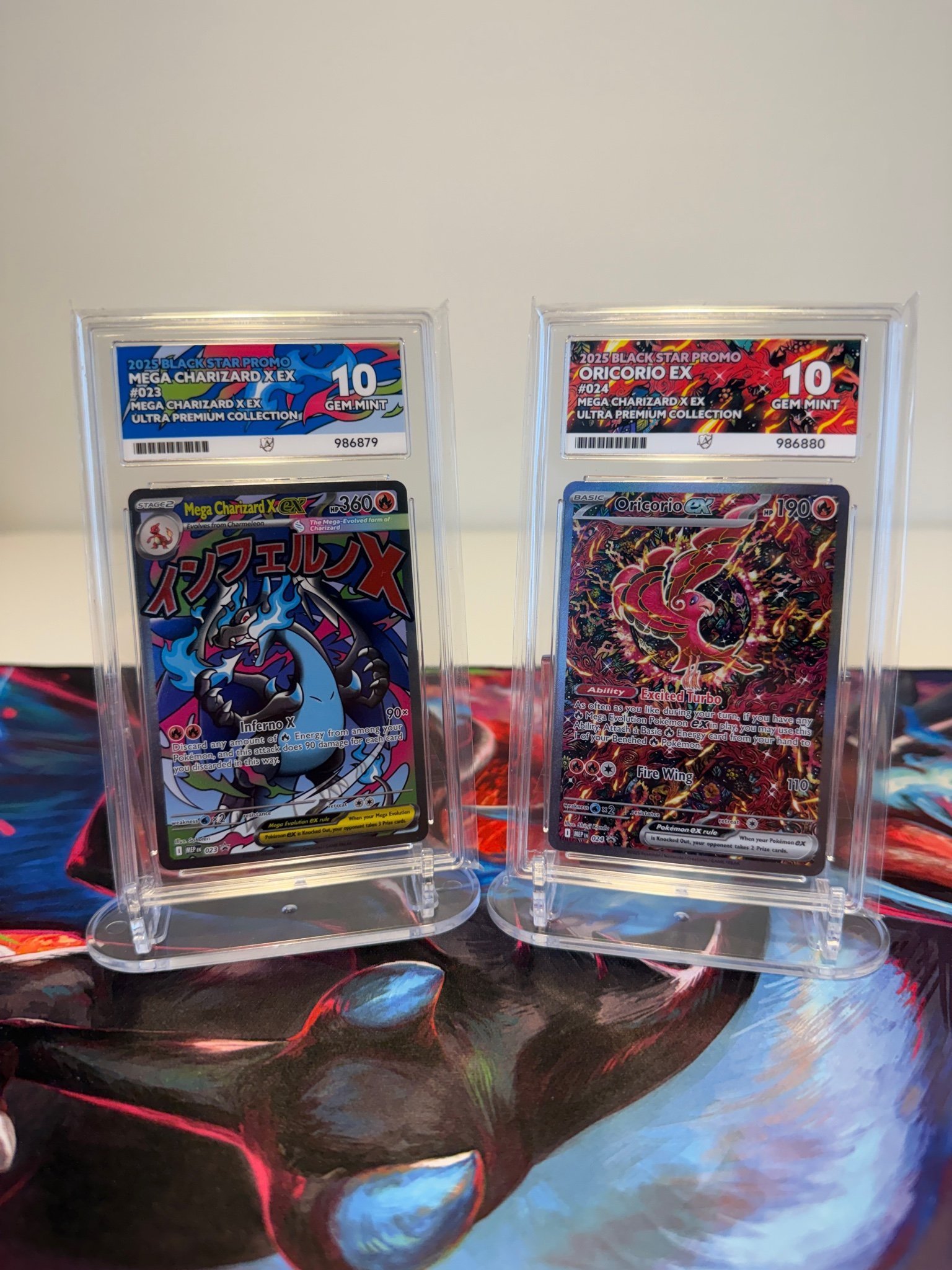 Pokémon Mega Charizard X ex 23 & Oricorio ex 24.. | Köp på Tradera ...