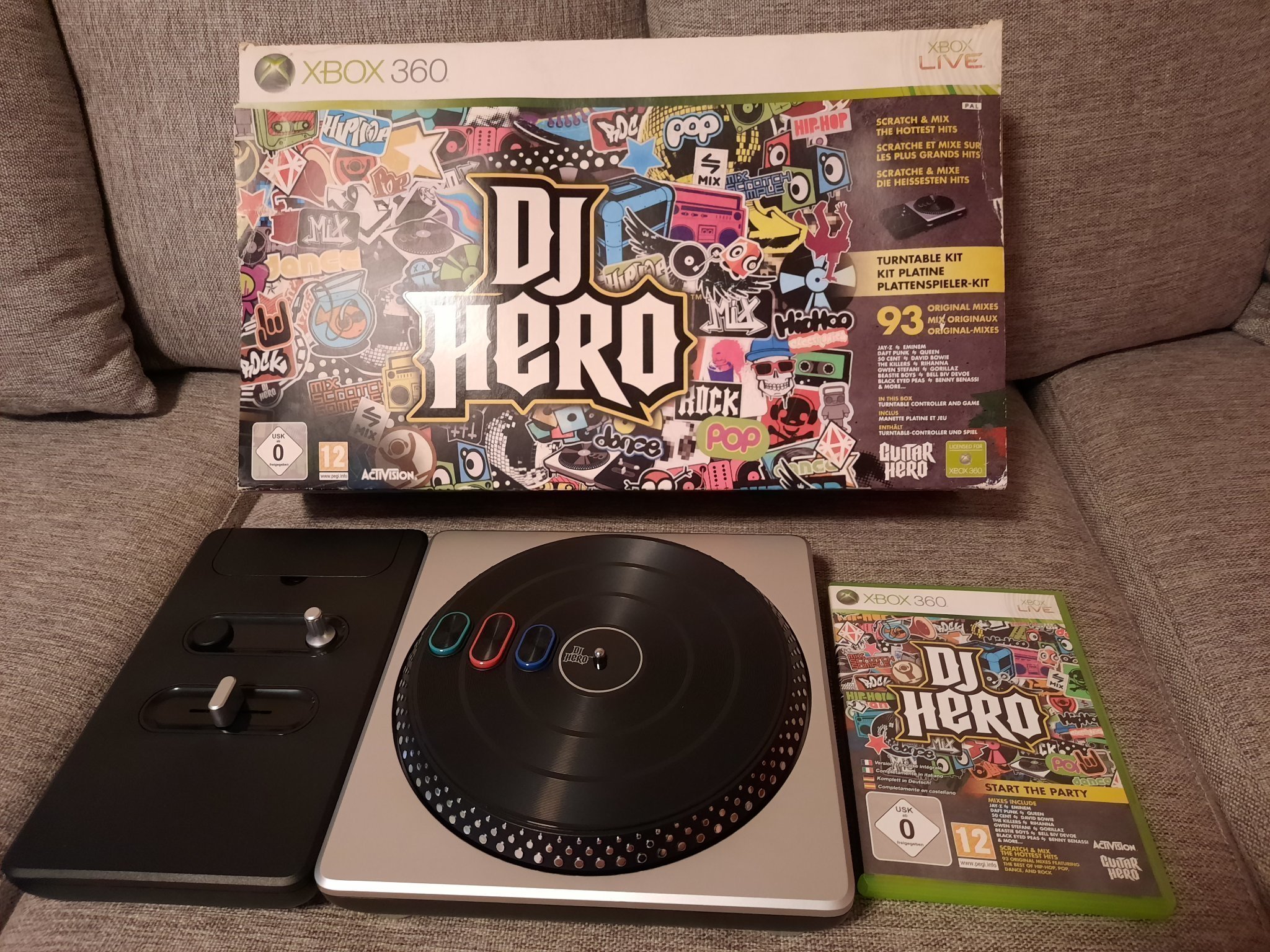 DJ Hero komplett XBOX360 Mixer + spelet (420664504) ᐈ Köp på Tradera