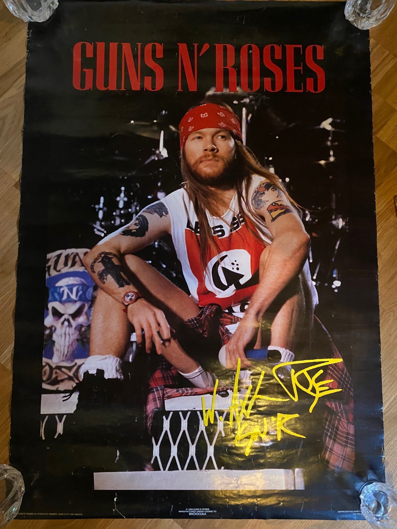 Guns n roses Axl Rose 1993 poster affisch plans.. Köp på Tradera