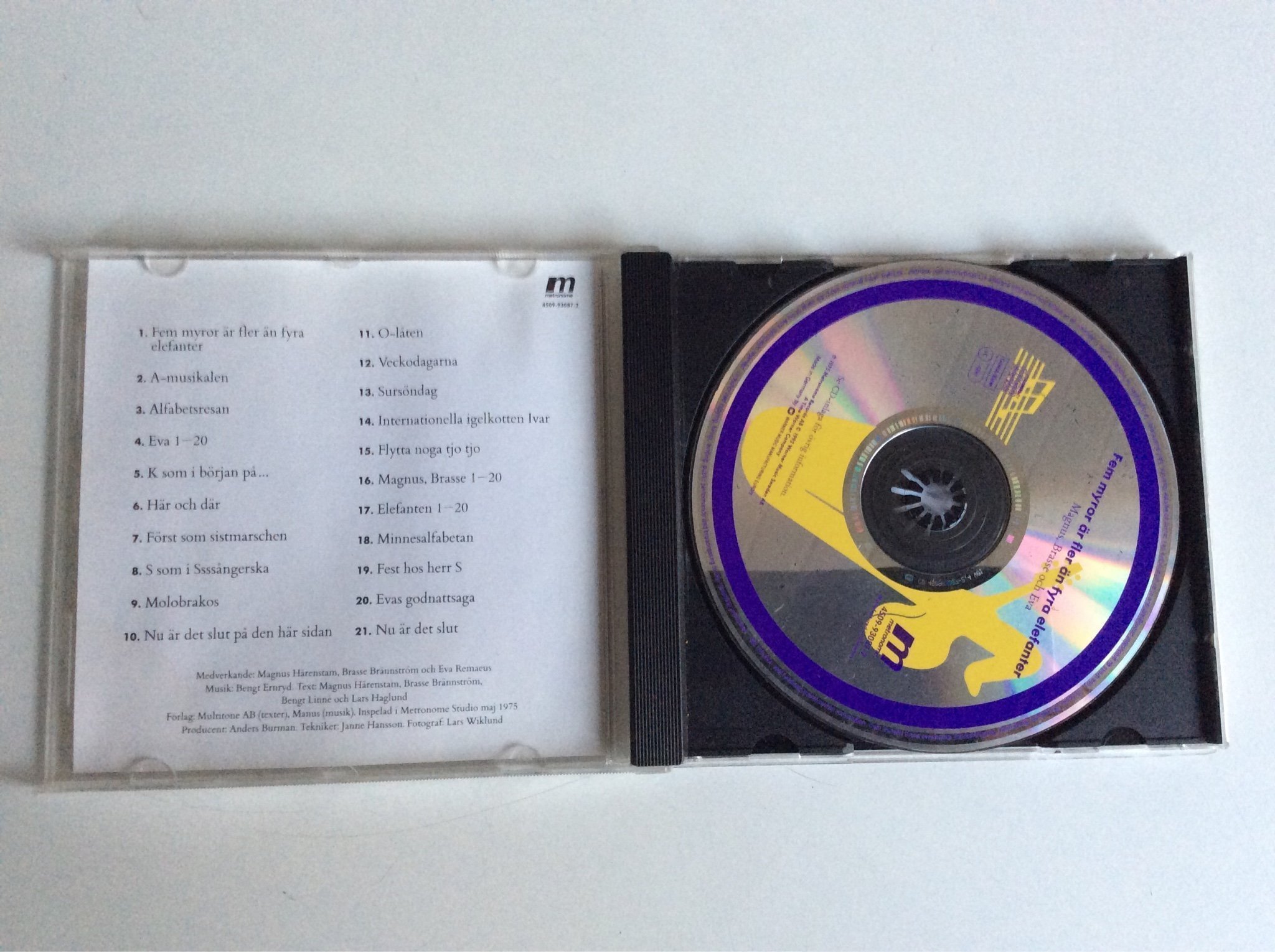 CD Fem myror är fler än fyra elefanter Köp på Tradera (571887442)