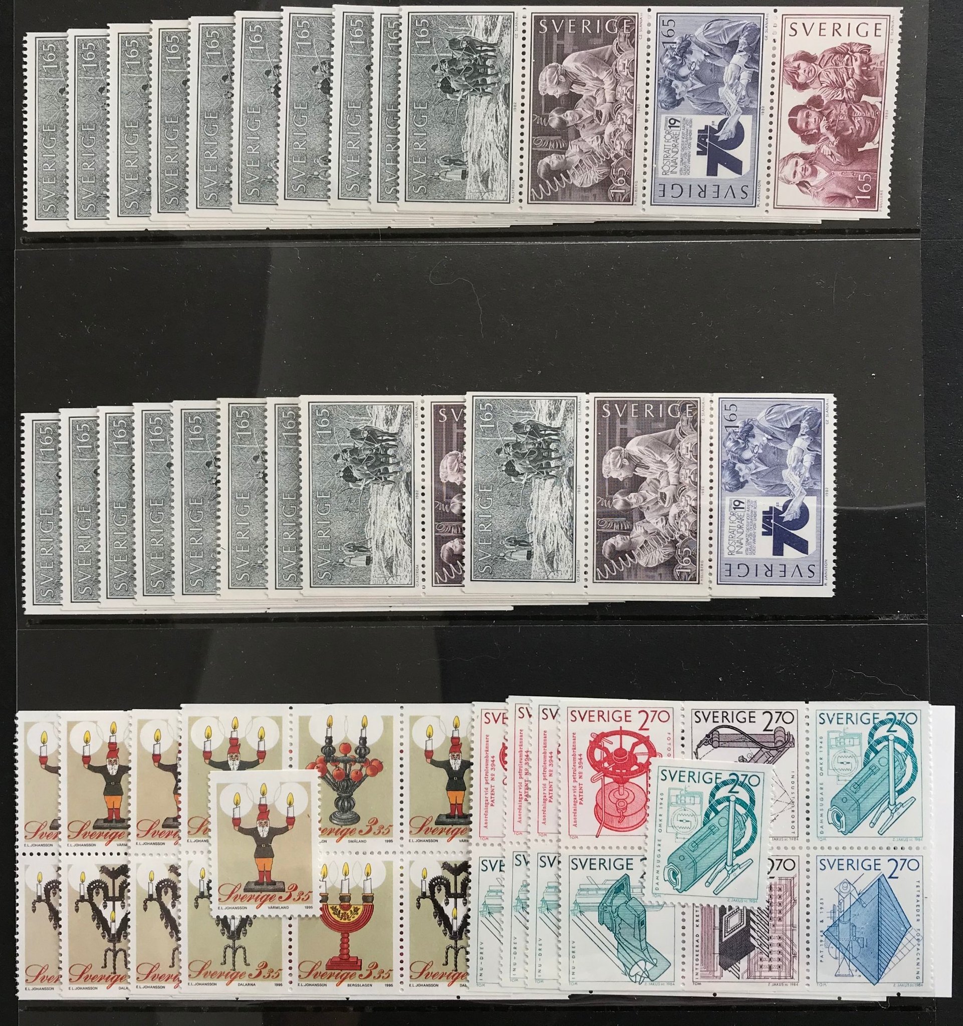 SVERIGE 25 x 11:- kr brevporto postfriskt, fran.. (417504674) ᐈ Köp på