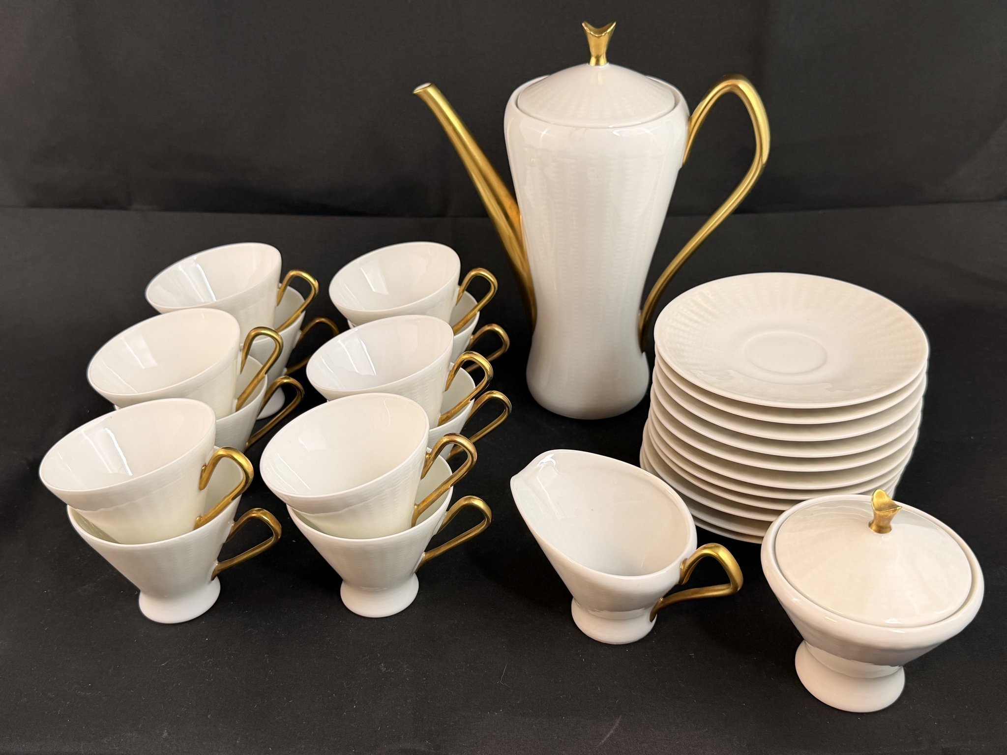 KAFFESERVIS / TESERVIS / SERVIS 26 DELAR HUTSCHENREUTHER HOHENBERG TYSKLAND