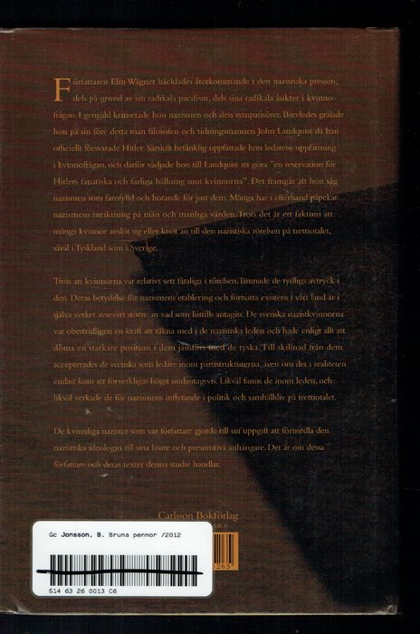 Bruna pennor -Nazistiska motiv i svenska svenska svenska kvinnors litteratur 878060 Bruna pennor -Nazistiska motiv i svenska svenska svenska kvinnors litteratur 878060