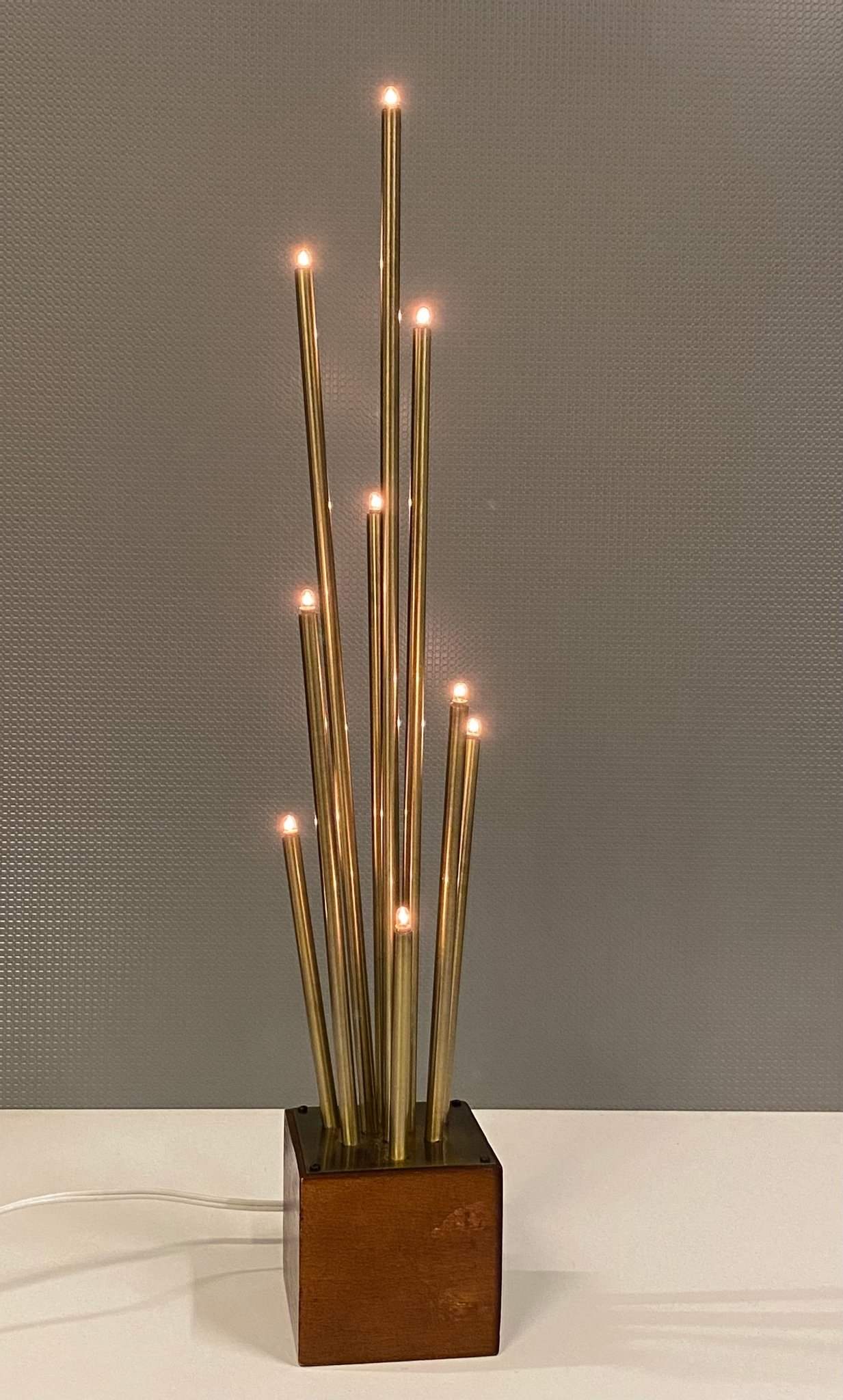 RETRO JUL LJUSSTAKE MARKSLÖJ.. Köp från MariasantikAB på Tradera