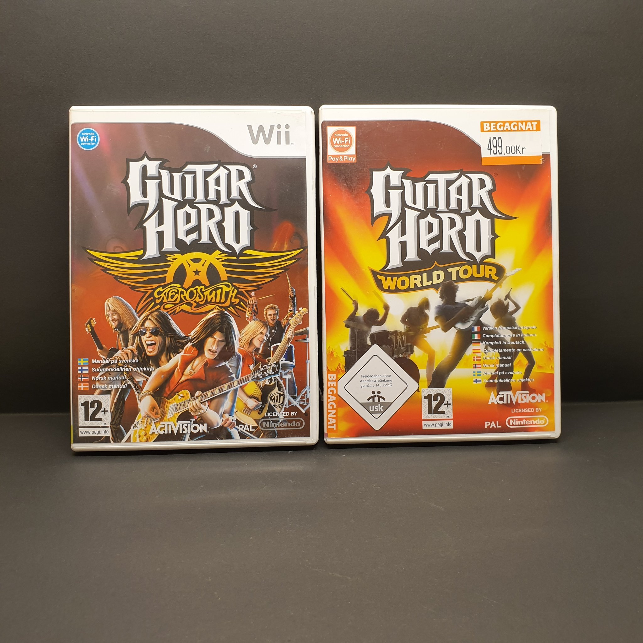 Wii Guitar Hero Aerosmith Och World Tour (408191315) ᐈ Köp på Tradera