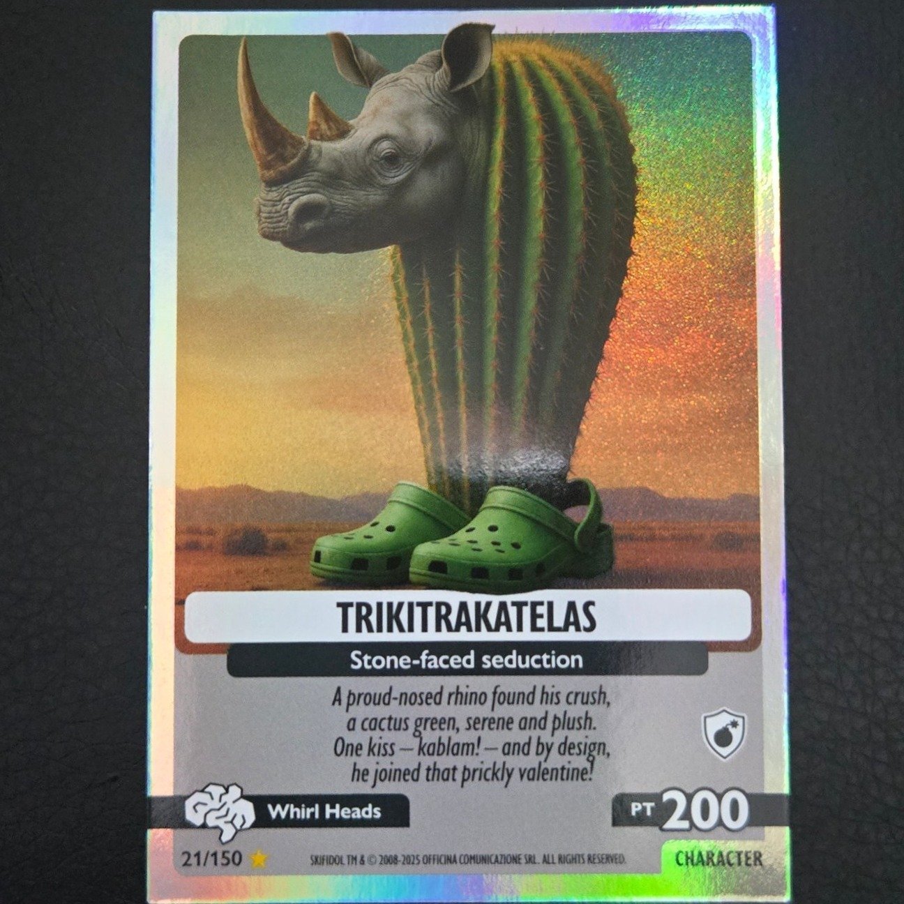 Skifidol Brainrot Trading Cards Limited Edition - 12 Karten + 12 3D-Figuren Mit Karabiner